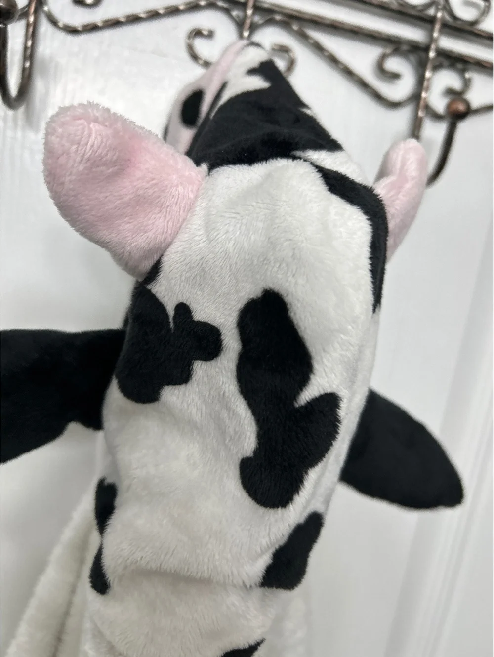 Swankie Blankie Cow Plush Hooded Baby Blanket